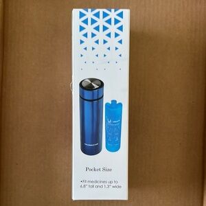 4AllFamily Nomad Blue Stainless Steel Insulated Bottle. Gently used.